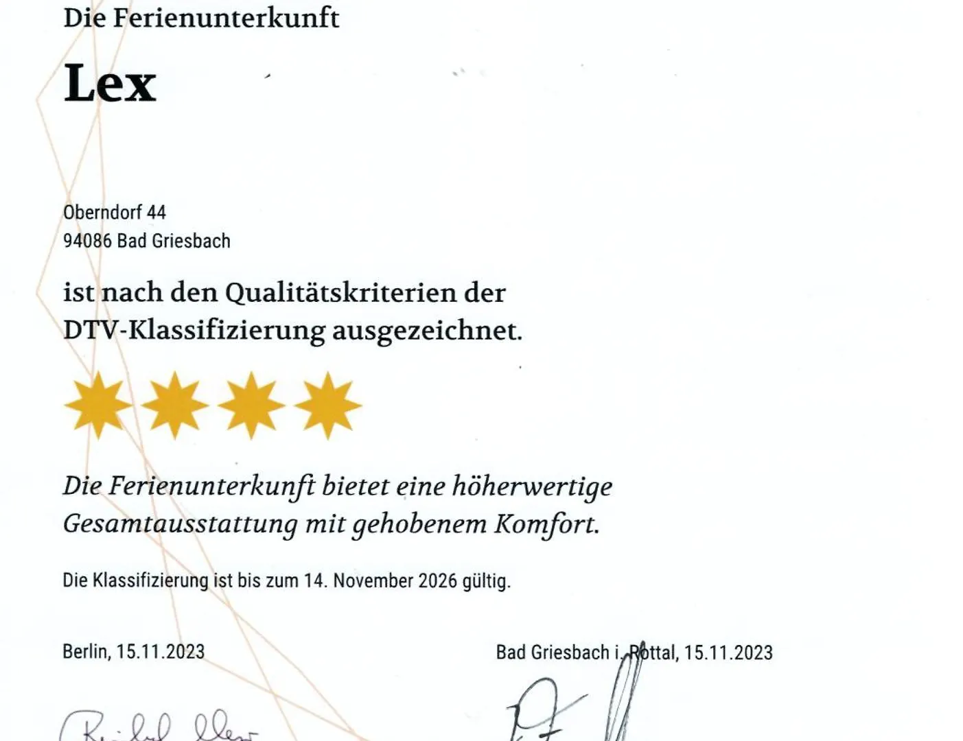 Ferienwohnung Lex Bad Griesbach  Apartment
